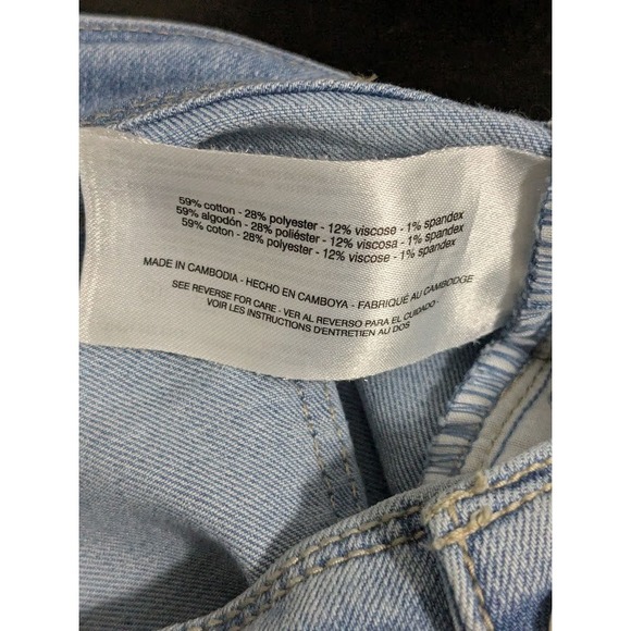 Gloria Vanderbilt Women's Size 8 Light Wash Wide Leg Cropped Jeans Denim Pants - Picture 11 of 11